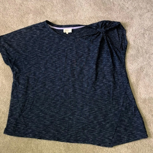 Anthropologie Delta Top Shirt‎ Large Navy Blue